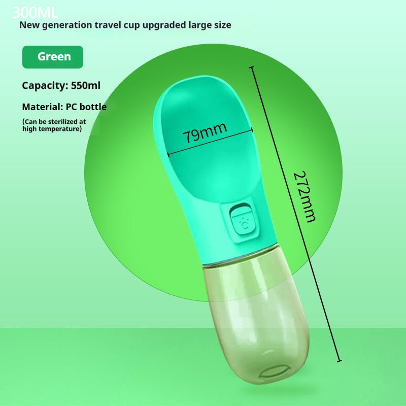 Treat & Agua Carrier – Pet Water Bottle with Snack Compartment